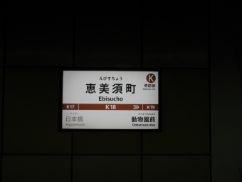 日本橋駅から恵美須町駅の乗車記録(乗りつぶし)写真