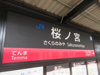 天満駅から桜ノ宮駅の乗車記録(乗りつぶし)写真