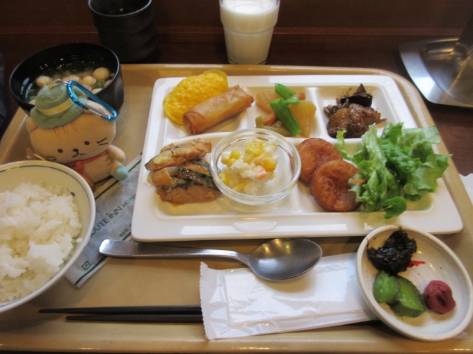 鉄道乗車記録の写真:駅弁・グルメ(3)        「今日もホテルで朝食を頂きました。」