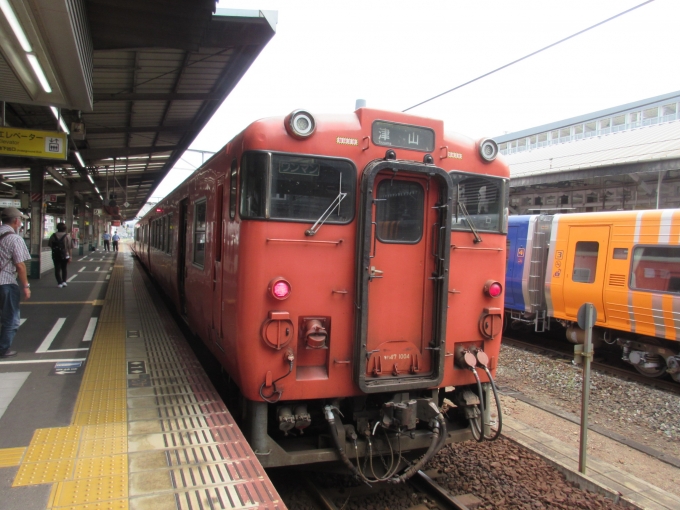 鉄道乗車記録の写真:乗車した列車(外観)(2)        「津山線は勉強不足で非電化なのは知りませんでした。
大好きなキハ47に乗れると思った時点でお祭り気分です！」