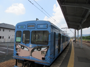 伊賀上野駅から上野市駅の乗車記録(乗りつぶし)写真