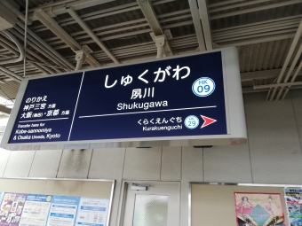 夙川駅から塚口駅の乗車記録(乗りつぶし)写真