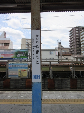 河内山本駅から大阪上本町駅の乗車記録(乗りつぶし)写真