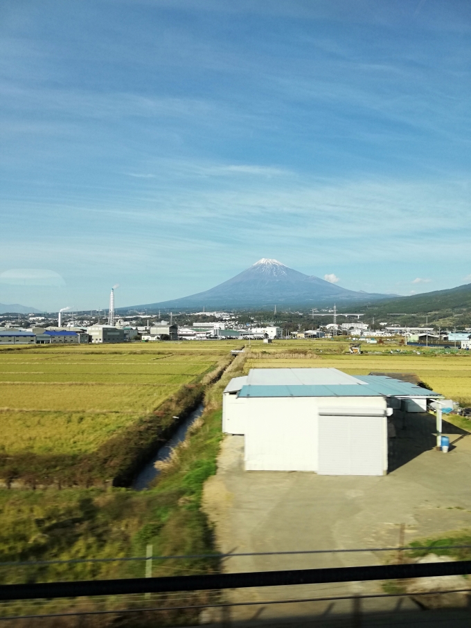 鉄道乗車記録の写真:車窓・風景(4)        「富士山がキレイに見えました」