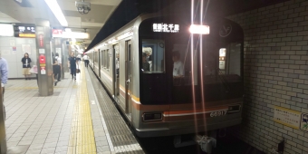 恵美須町駅から天神橋筋六丁目駅の乗車記録(乗りつぶし)写真