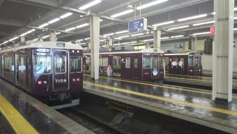 梅田駅から塚口駅の乗車記録(乗りつぶし)写真
