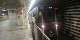 鴫野駅から北新地駅の乗車記録(乗りつぶし)写真