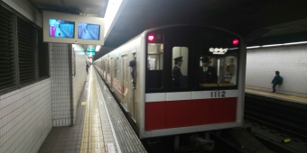 天王寺駅から長居駅の乗車記録(乗りつぶし)写真