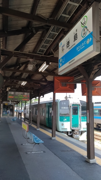 徳島駅から海部駅の乗車記録(乗りつぶし)写真