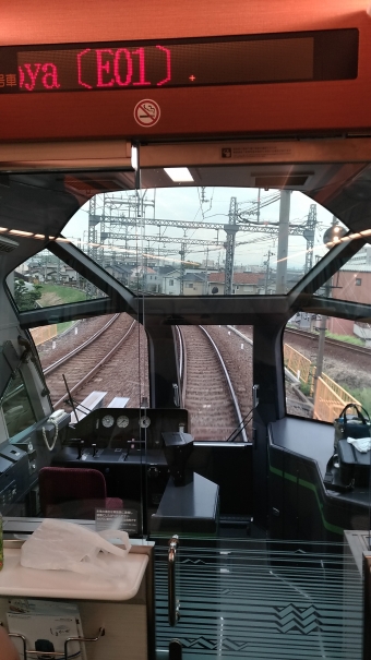 近鉄四日市駅から近鉄名古屋駅の乗車記録(乗りつぶし)写真