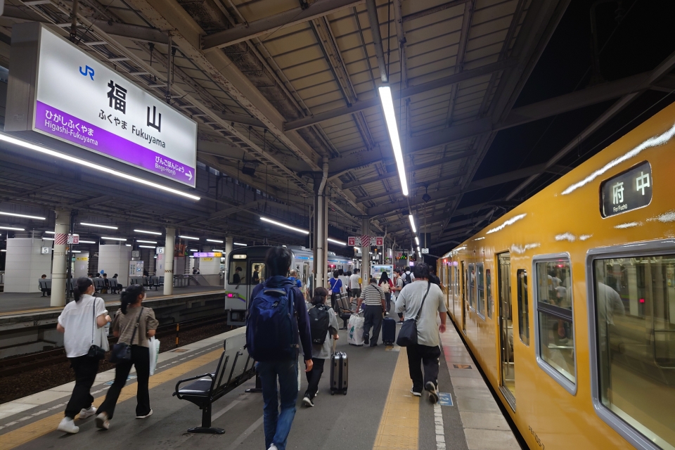 鉄道乗車記録「府中駅から福山駅」乗車した列車(外観)の写真(3) by hiro 撮影日時:2022年08月28日
