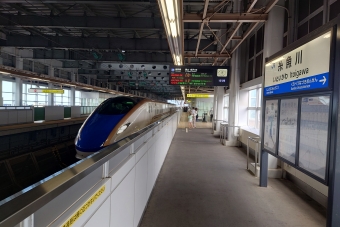 糸魚川駅から金沢駅の乗車記録(乗りつぶし)写真