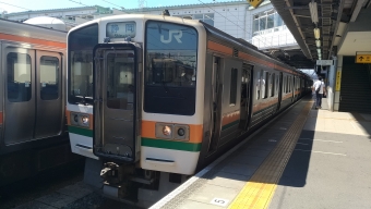豊橋駅から静岡駅の乗車記録(乗りつぶし)写真