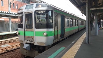 岩見沢駅から旭川駅の乗車記録(乗りつぶし)写真