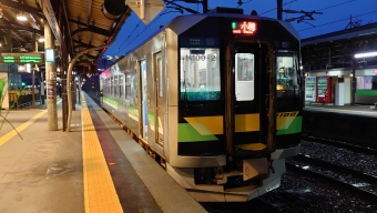 余市駅から小樽駅の乗車記録(乗りつぶし)写真