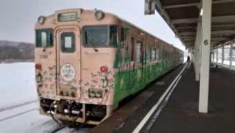 追分駅から栗山駅の乗車記録(乗りつぶし)写真