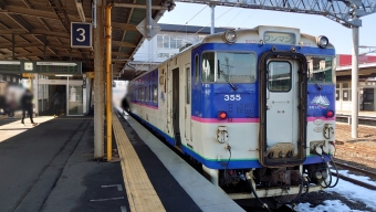 東室蘭駅から北舟岡駅の乗車記録(乗りつぶし)写真