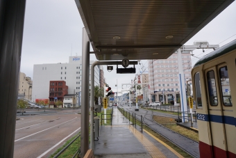 高知駅前停留場から桟橋車庫前停留場の乗車記録(乗りつぶし)写真
