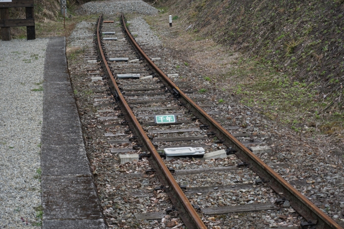 鉄道乗車記録の写真:旅の思い出(5)        「千年まんなか物語 停車位置」