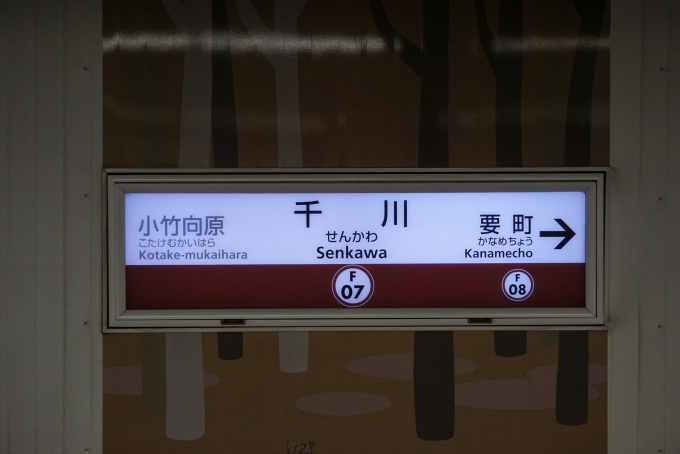 鉄道乗車記録の写真:駅名看板(2)        「副都心線」