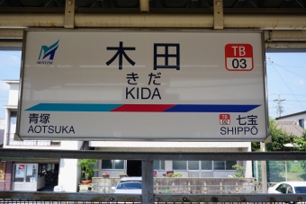 勝幡駅から木田駅の乗車記録(乗りつぶし)写真