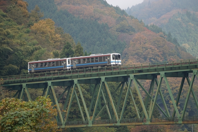鉄道乗車記録の写真:旅の思い出(1)     「宇都井-伊賀和志間の鉄橋
三次行き列車」