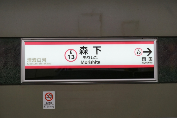 鉄道乗車記録の写真:駅名看板(2)        「大江戸線」