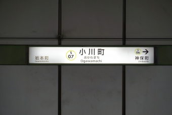 岩本町駅から小川町駅の乗車記録(乗りつぶし)写真