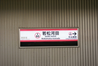 東新宿駅から若松河田駅の乗車記録(乗りつぶし)写真