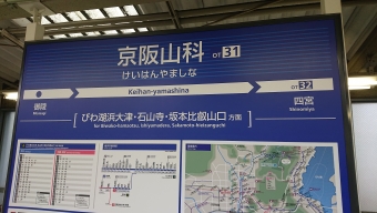京阪山科駅からびわ湖浜大津駅:鉄道乗車記録の写真