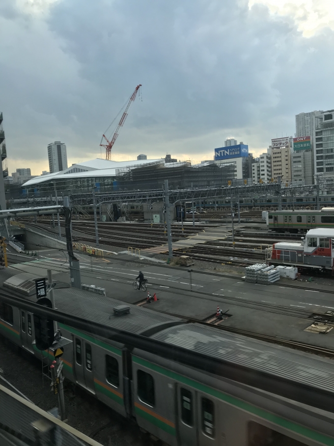 鉄道乗車記録の写真:車窓・風景(4)        「高輪ゲートウェイ駅建設現場」