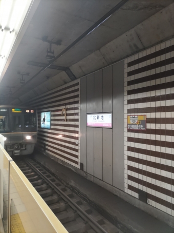 北新地駅から尼崎駅の乗車記録(乗りつぶし)写真
