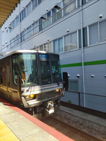 尼崎駅から明石駅の乗車記録(乗りつぶし)写真