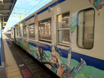 佐賀駅から唐津駅の乗車記録(乗りつぶし)写真