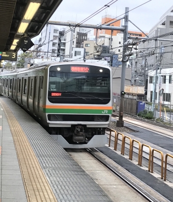 渋谷駅から熊谷駅の乗車記録(乗りつぶし)写真