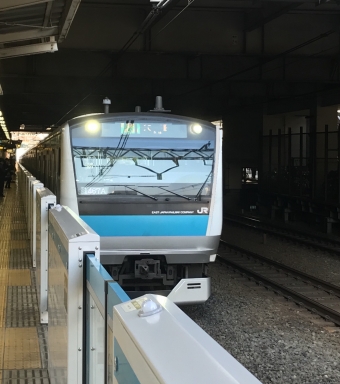 大井町駅から横浜駅の乗車記録(乗りつぶし)写真