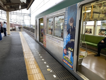 久津川駅から大久保駅の乗車記録(乗りつぶし)写真