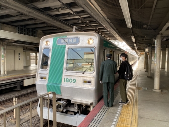 竹田駅から烏丸御池駅の乗車記録(乗りつぶし)写真