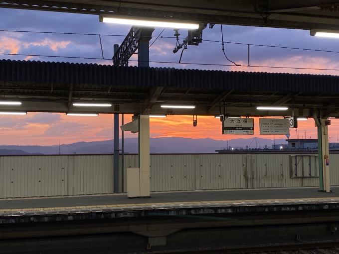 鉄道乗車記録の写真:駅舎・駅施設、様子(1)        「夕焼けが綺麗です。」
