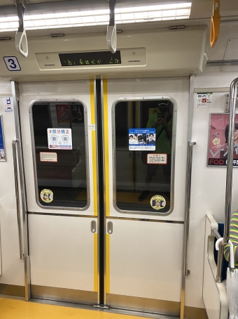 上野御徒町駅から都庁前駅の乗車記録(乗りつぶし)写真