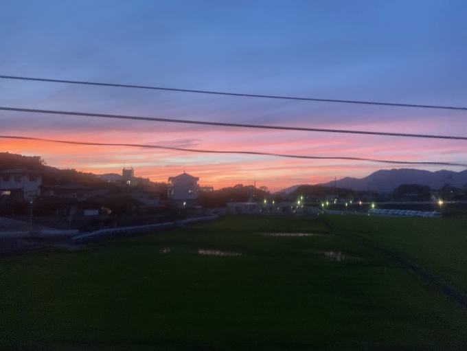 鉄道乗車記録の写真:車窓・風景(4)        「田川後藤寺行き進行方向左側。」