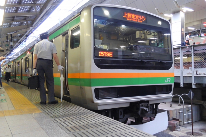 鉄道乗車記録の写真:乗車した列車(外観)(3)        「上野東京ラインを通り東京駅まで乗車。」
