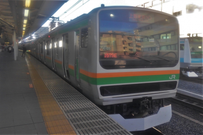 鉄道乗車記録の写真:乗車した列車(外観)(1)        「乗車した列車。
E231系1000番台K-05編成。」