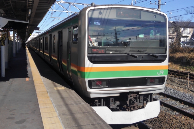 鉄道乗車記録の写真:乗車した列車(外観)(1)          「乗車した列車。
E231系1000番台U528編成。」