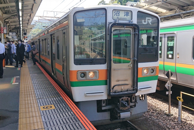 鉄道乗車記録の写真:乗車した列車(外観)(4)        「静岡エリアの211系ももう間もなく引退します」