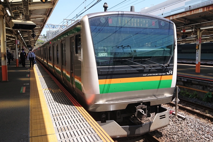 鉄道乗車記録の写真:乗車した列車(外観)(1)        「乗車した列車。
E233系3000番台U631編成。」