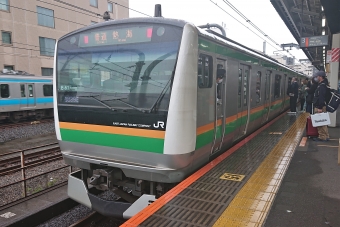 赤羽駅から東京駅の乗車記録(乗りつぶし)写真