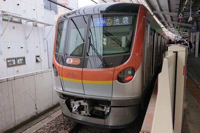 鉄道乗車記録の写真:乗車した列車(外観)(1)        「乗車した列車。
東京メトロ17000系17182編成。」