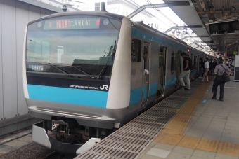 浦和駅から川崎駅の乗車記録(乗りつぶし)写真