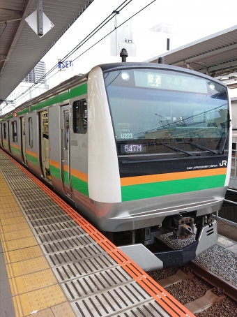 尾久駅から浦和駅の乗車記録(乗りつぶし)写真